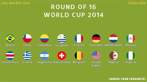 Round Of 16 World Cup 2014 Marble Race Knockout Stage Final