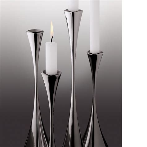 Free Shipping Shop 3 Piece Arden Mirrored Stainless Steel Taper Candle