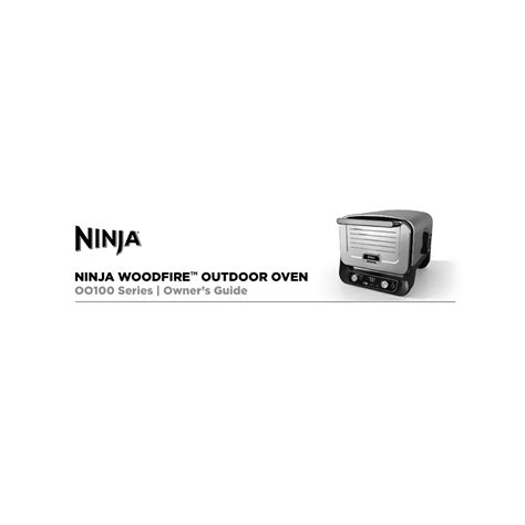 Ninja Woodfire In Outdoor Oven Oo User Manual