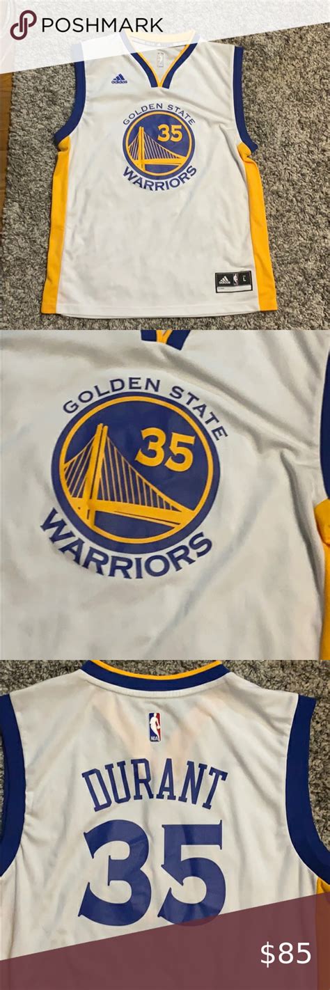 A kevin Durant warriors jersey size is large. | Kevin durant, Kevin ...