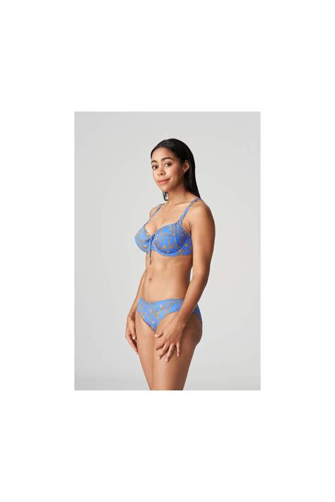 Maillot De Bain Bleu Corbeille Sans Rembourr Unas Primadonna Rabais