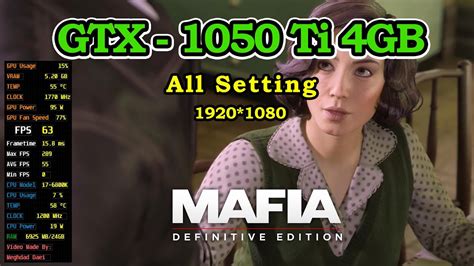 Mafia Definitive Edition Gtx Ti Gb All Setting Fps Game Play