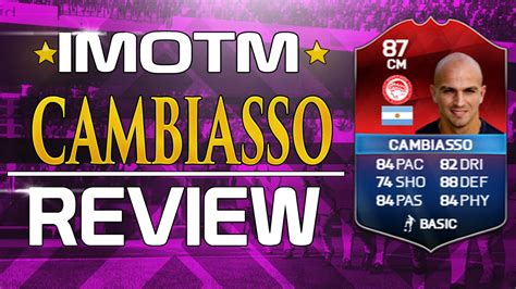 IMOTM CAMBIASSO PLAYER REVIEW FIFA 16 YouTube