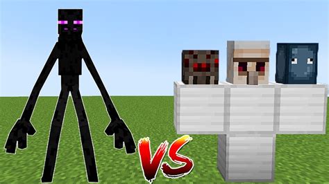 Mutant Enderman VS All Spiral Golems Battle Minecraft - Minecraft videos