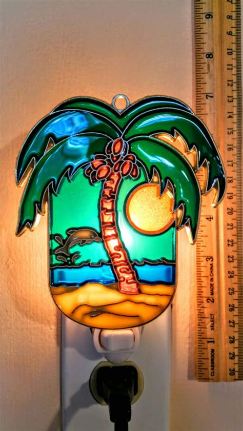 Palm Tree Night Light Etsy