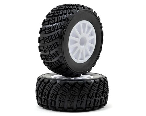 Traxxas Rally Tire Wrally Wheel 2 White Standard Tra7473