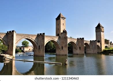 Medieval Bridge Cahors France Stock Photo 1211340463 | Shutterstock