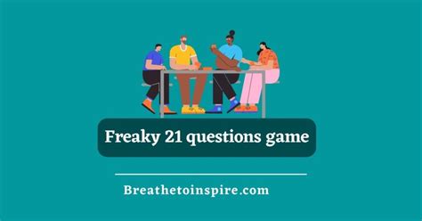 Freaky 21 Questions Game (5 SETS) Dirty Edition - Breathe To Inspire