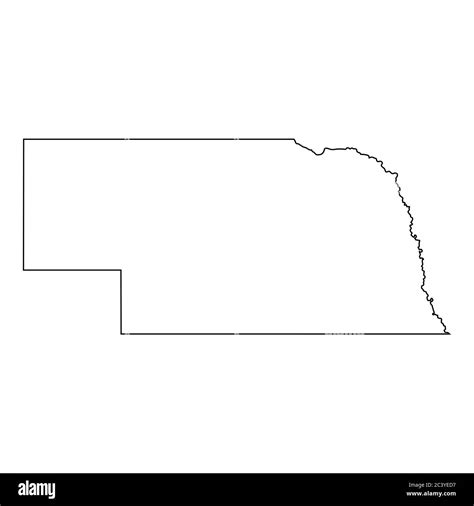 Nebraska State Outline Vector - canvas-beaver