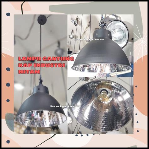 Jual Lampu Gantung Cafe Industrial Hitam Cm Shopee Indonesia