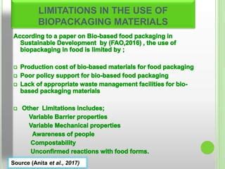 Recent Developments Of Bio Packaging In Food Systems PPT