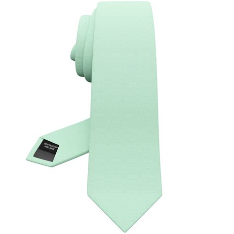 Seafoam Tie Premium Mens Slim Gabardine Matt Aquamarine Skinny Necktie