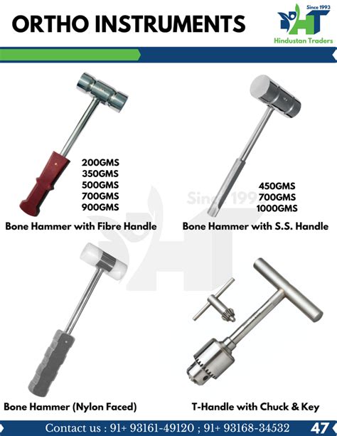 Stainless Steel Bone Hammer Nylon Faced For Orthopaedic At Rs