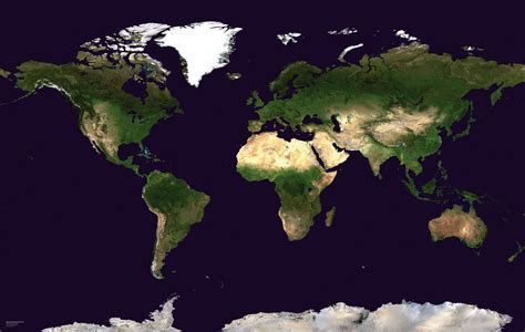 satellite-map-of-the-world_wm00875 | World Map With Countries