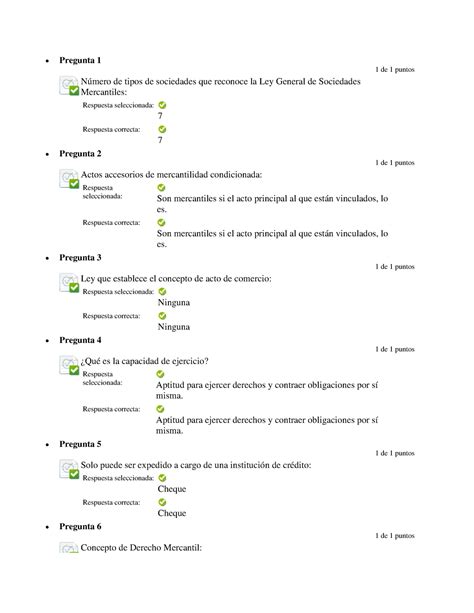 Automatizada Derecho Pregunta 1 1 de 1 puntos Número de tipos de