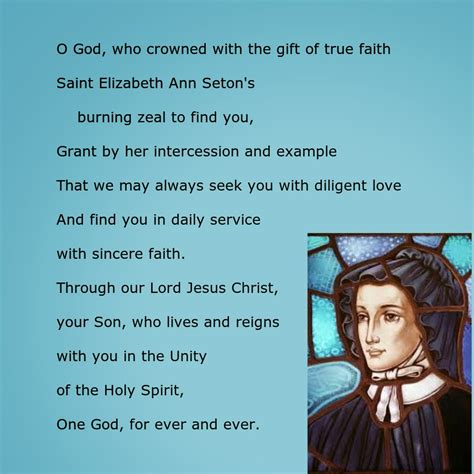 Daily Homilies: Memorial of Saint Elizabeth Ann Seton, Religious