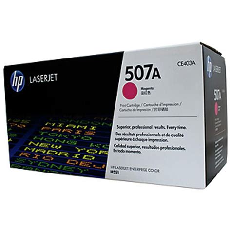 HP CE403A GENUINE MAGENTA TONER Cartridge 6000 Pages –507A