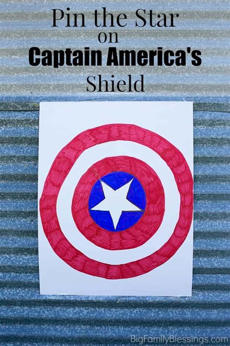 Pin the star on captain america s shield party game tutorial – Artofit