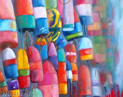 Buoys Hang Out Fine Art Giclee Buoy Print From Original Etsy