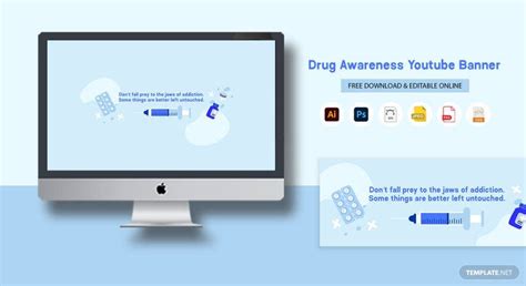 Drug Awareness Banner in Illustrator, SVG, PSD, EPS, JPEG, PNG ...