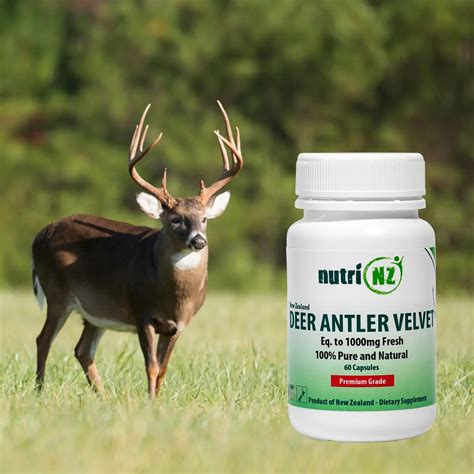 Deer Antler Velvet Capsules Nutrition New Zealand