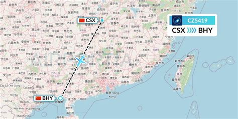 CZ5419 Flight Status China Southern Airlines Changsha To Beihai CSN5419