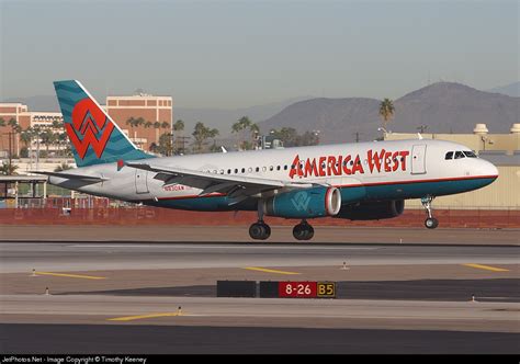 N Aw Airbus A America West Airlines Timothy Keeney