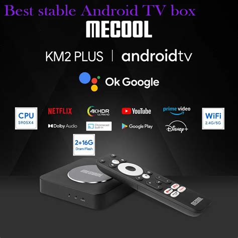 Mecool Dispositivo De TV Inteligente KM2 Plus S905X4 Decodificador Con