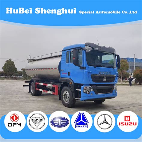 Dongfeng 4X2 6X4 Stainless Steel Volume 13cbm Milk Tank Truck China