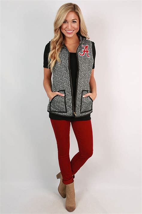 University Of Alabama Herringbone Vest | Alabama clothes, Work outfit ...