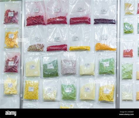 RUSSIA, MOSCOW - 20 February 2019: dehydrated food ingredients ...