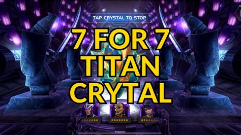 7 For 7 Titan Crystal And 2 Basic 7 Stars Marvel Contest Of Champions Mcoc Youtube