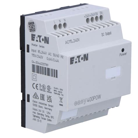 Eaton Fuente de alimentación estabilizada DIN EASY400 POW 24VDC1 25A 1