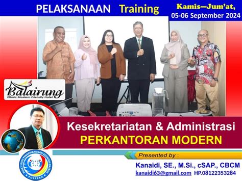 Pelaksanaan Link Link Materi Training Kesekretariatan And Administrasi