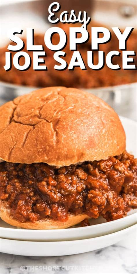 Homemade Sloppy Joe Sauce So Easy The Shortcut Kitchen