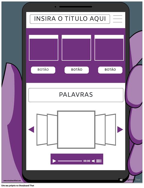 Página Inicial Wireframe 2 Storyboard por pt examples