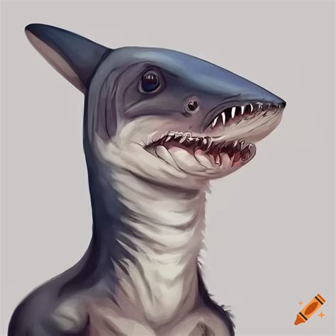 Digital Painting Of A Side View Of A Shark Kangaroo Hybrid On Craiyon