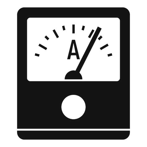 Premium Vector Ampere Meter Device Icon Simple Illustration Of Ampere