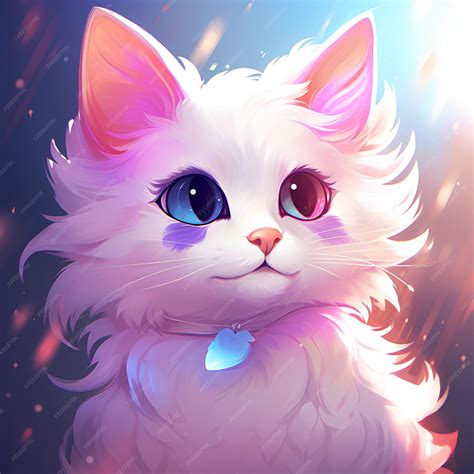 Fotos De Gato De Anime - Cara de gato bonito desenho de gato de desenho animado estilo anime ...