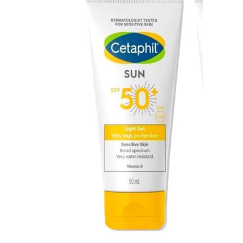 Set 1 Cetaphil Sun Spf 50 Light Gel Very High Protection 100ml With