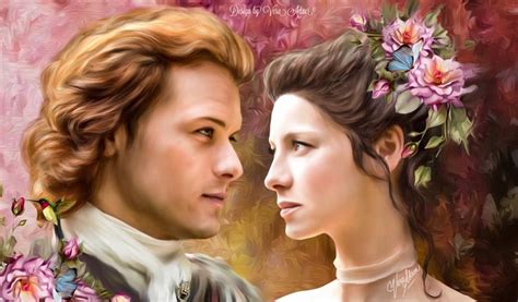 Outlander Love Art By Vera Adxer Outlander Outlander Fan Art