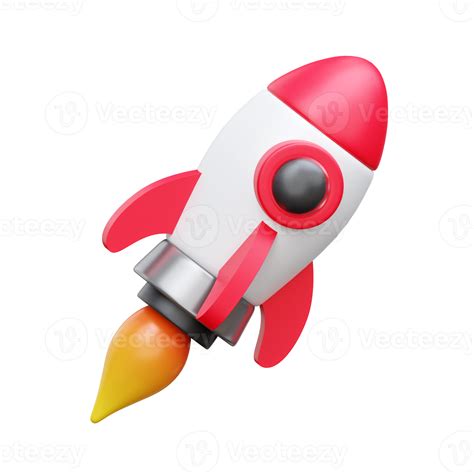 3d Spaceship Rocket Icon Startup Space Business Concept 21113991 PNG