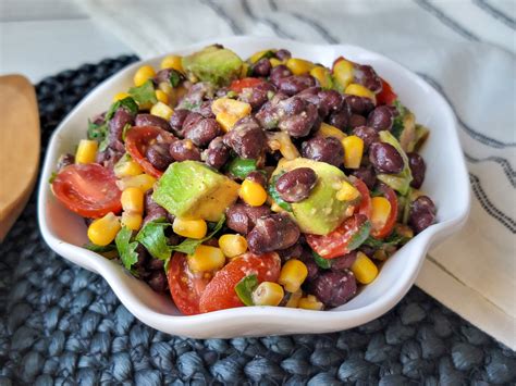 Southwestern Black Bean Salad With Avocado Casual Foodist