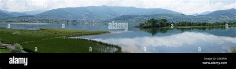 Au Enseite Jezero See Plav Montenegro Panorama Stockfotografie Alamy