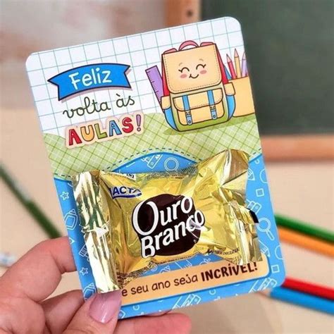 Feliz Volta às Aulas Card Bombom Elo7 Produtos Especiais em