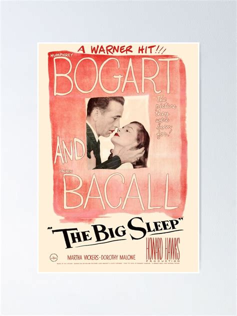 "The Big Sleep Movie Poster" Poster for Sale by MovieFunTime | Redbubble