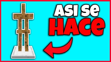 Como HACER SOPORTE Para ARMADURA Minecraft YouTube