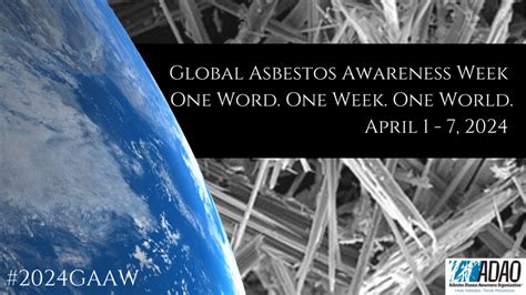 Mark Your Calendars Th Annual Global Asbestos Awareness Week April