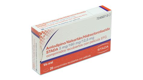 Amlodipino Valsartan Hidroclorotiazida Stada Efg Mg Mg Mg