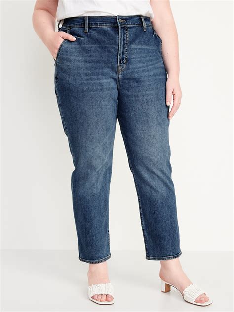 Extra High Waisted Sky Hi Straight Workwear Jeans Old Navy